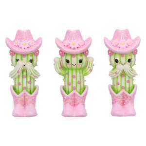 Three Wise Cacti 9.5cm